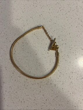 Pandora Gold Heart Toggle Bracelet